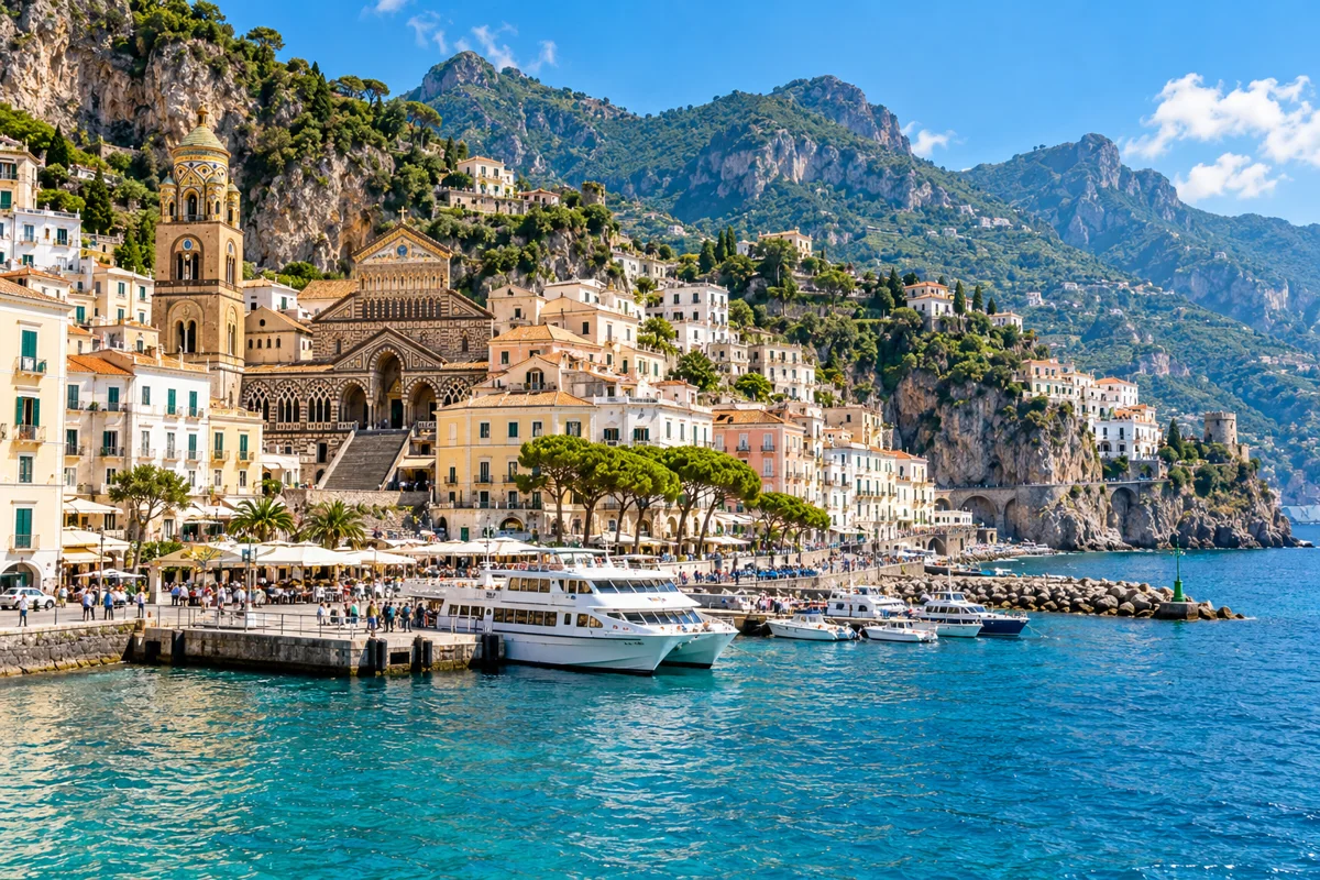 AI illustration inspired by Amalfi, Amalfi Coast