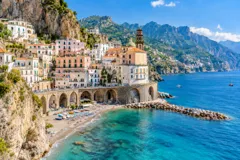 AI illustration inspired by Atrani, Amalfi Coast