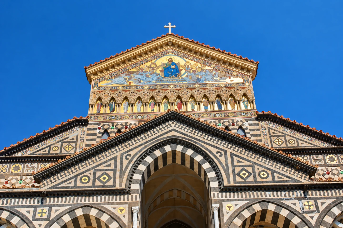 Amalfi Cathedral (Duomo di Sant'Andrea) — AI-enhanced photograph