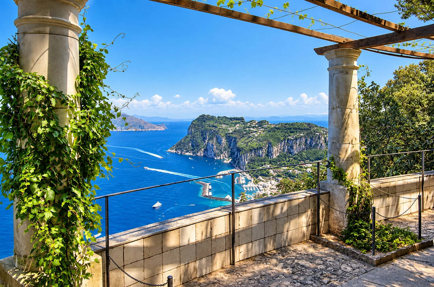 Villa San Michele — AI-enhanced photograph