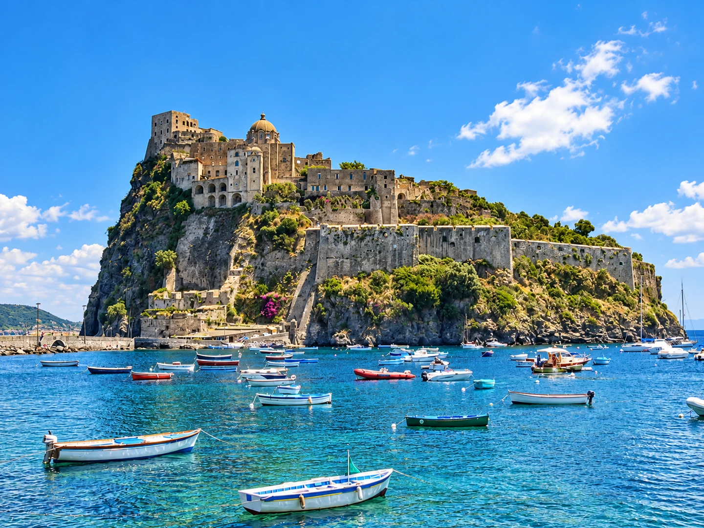 Castello Aragonese — AI-enhanced photograph