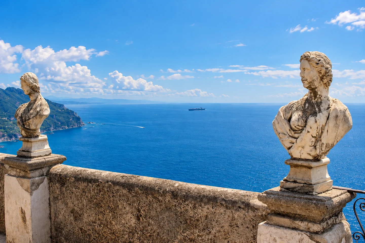 Villa Cimbrone — AI-enhanced photograph
