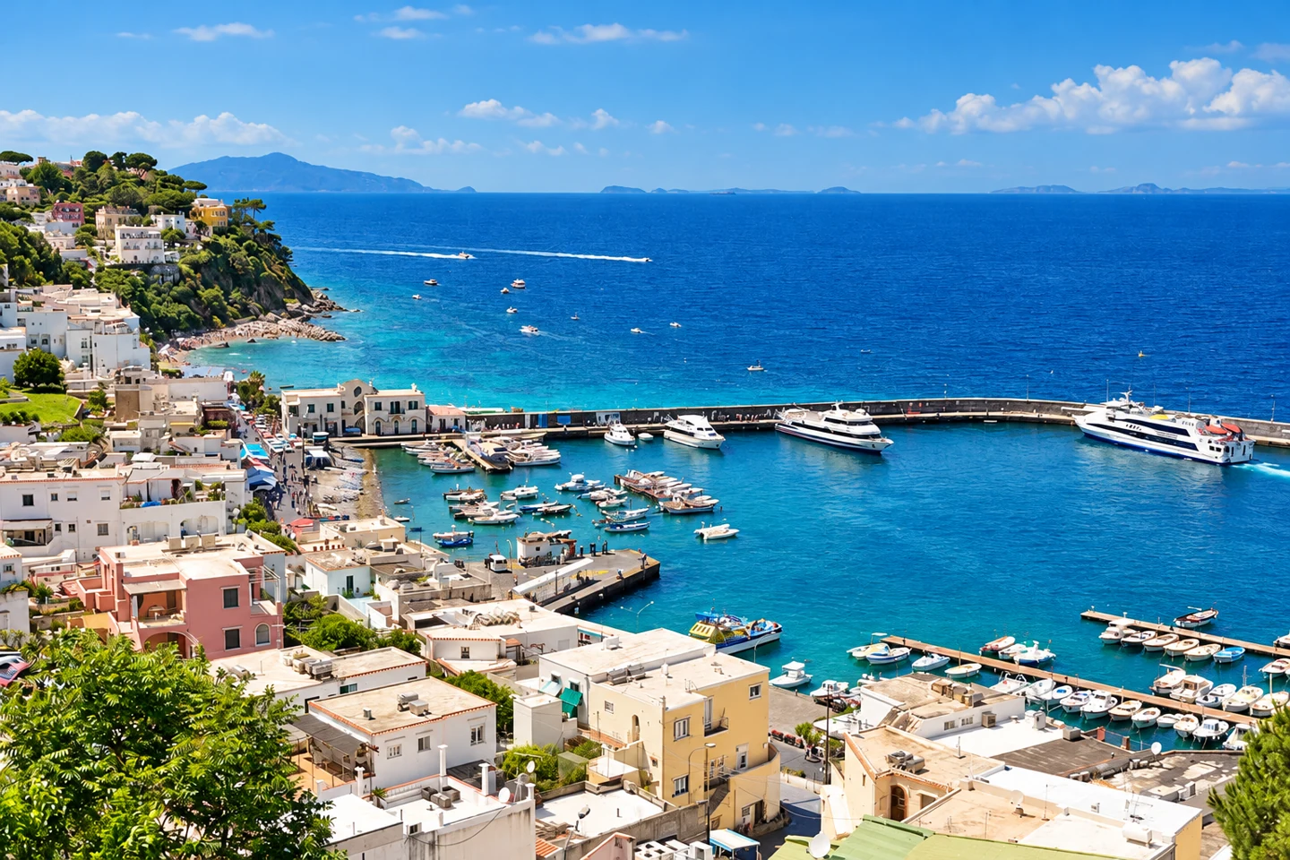 Marina Grande beach — Capri — AI-enhanced photograph