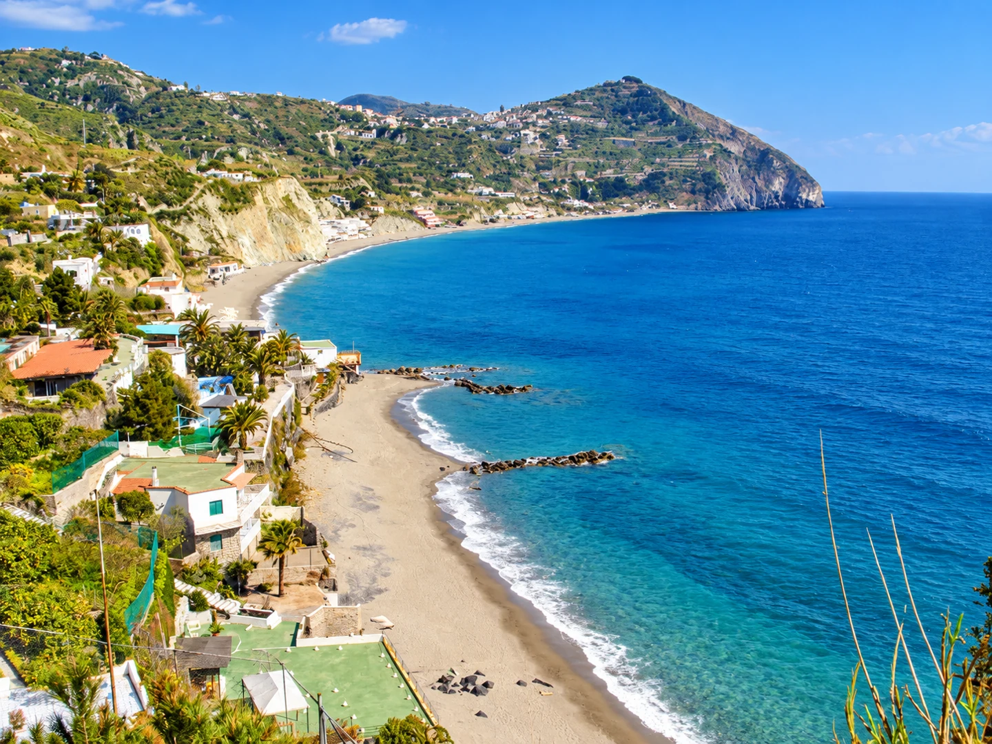 Maronti beach — AI-enhanced photograph