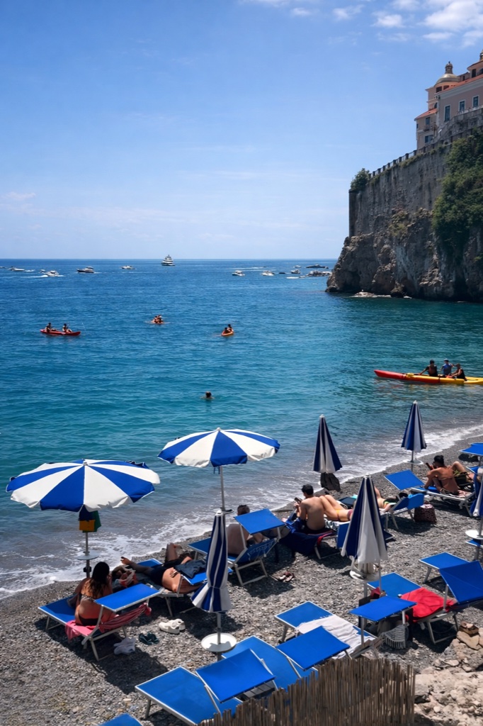 Amalfi Suite interior at Villa Mansi - elegant Mediterranean design with sea views - Image 3